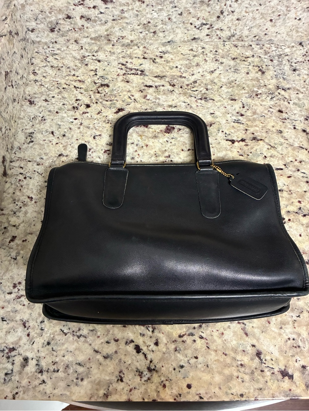Vintage black Coach satchel briefcase made in the USA